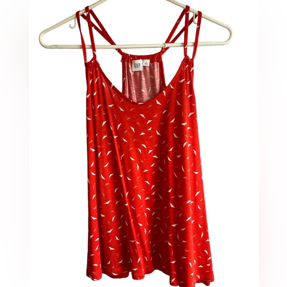 Gap Double Strap Camisole Top Red - Picture 1 of 5
